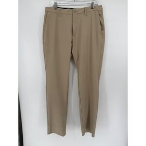 Footjoy FJ Mens Golf Pants Chino Style Beige Size 35x34 Polyester Spandex